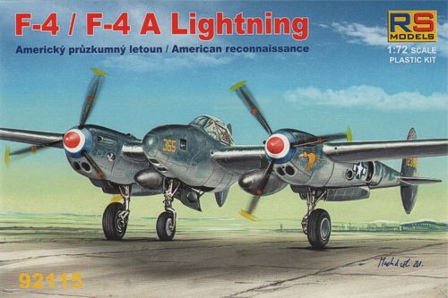 RS Models 92115 1:72 Lockheed F-4 /F-4A Lightning