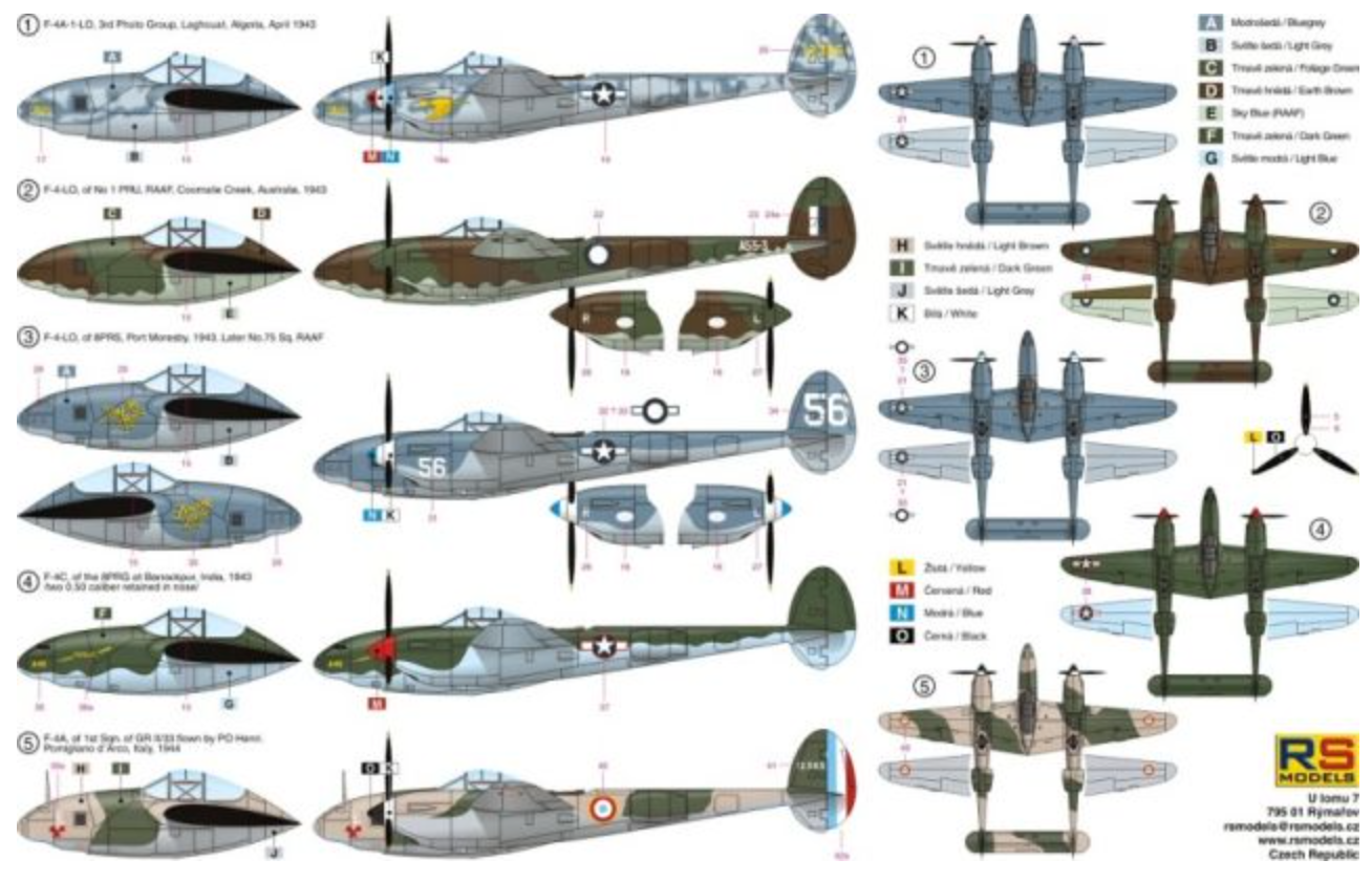RS Models 92115 1:72 Lockheed F-4 /F-4A Lightning