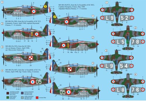 RS Models 92118 1:72 Morane-Saulnier MS.406C1 France 1940