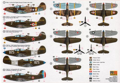 RS Models 92132 1:72 Bell P-39L/N Airacobra