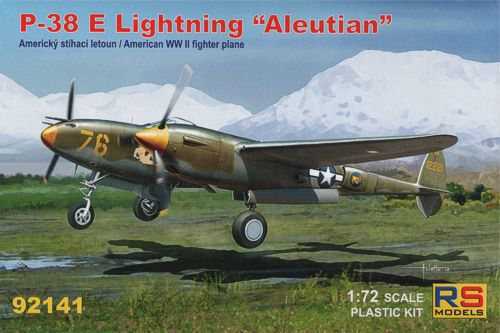 RS Models 92141 1:72 Lockheed P-38E 'Aleutian Lightning' 5 decal variants