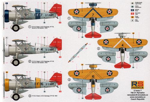 RS Models 92146 1:72 Curtiss F-11C-2 Hawk