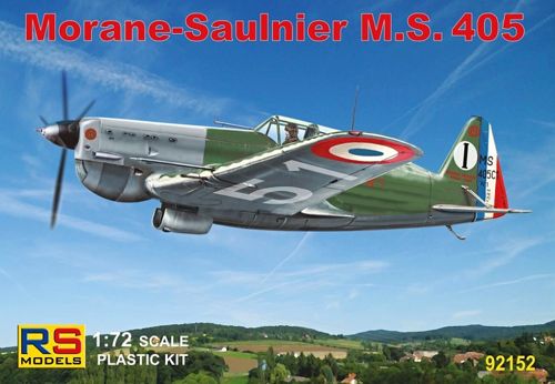 RS Models 92152 1:72 Morane-Saulnier MS.405 4 decal variants