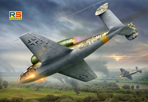 RS Models 92154 1:72 Henschel Hs-132B with Jumo 004 engine and extra cannon 5 decal variants