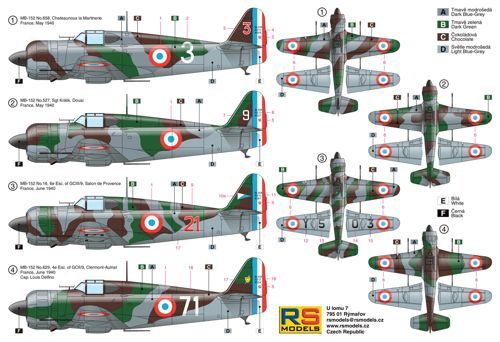 RS Models 92161 1:72 Marcel-Bloch MB.152 Battle of France 1940