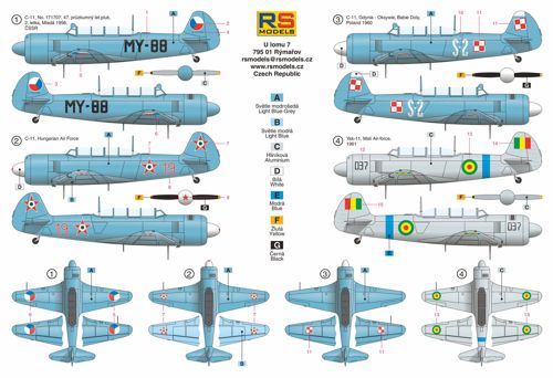 RS Models 92166 1:72 Yakovlev Yak-11 / C-11 'Moose'