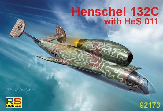 RS Models 92173 1:72 Henschel Hs-132C 5 decal variants