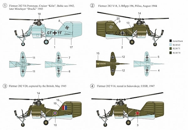 RS Models 92183 1:72 Flettner Fl-282B-0