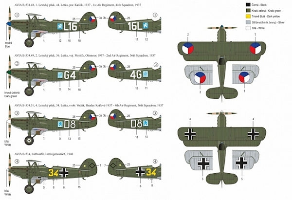 RS Models 92185 1:72 Avia B-534/I version.