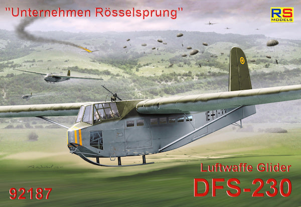 RS Models 92187 1:72 DFS DFS-230 'Unternehemen Rosselsprung' 3 decal variants