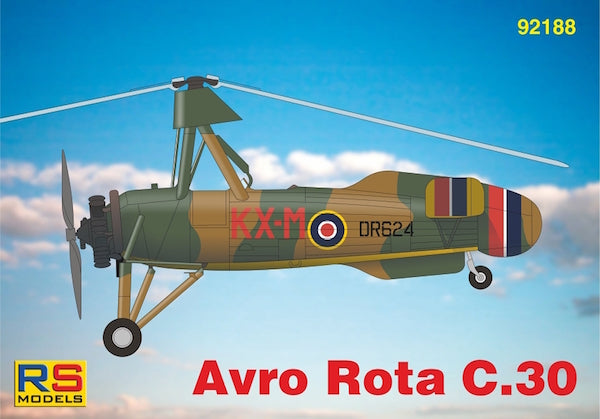 RS Models 92188 1:72 Avro Rota C.30 Decals RAF, Yugoslavia, Norway and Czechoslovakia