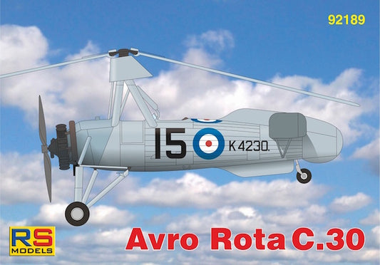 RS Models 92189 1:72 Avro Rota Mk.I/C.30A Decals RAF, Sweden, Switzerland and Spain