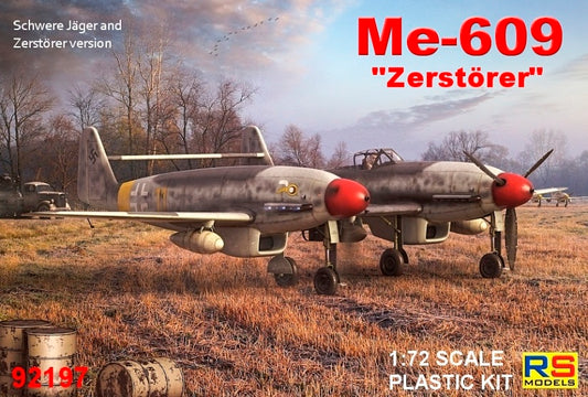 RS Models 92197 1:72 Messerschmitt Me-609 Zerstorer (single cockpit version)