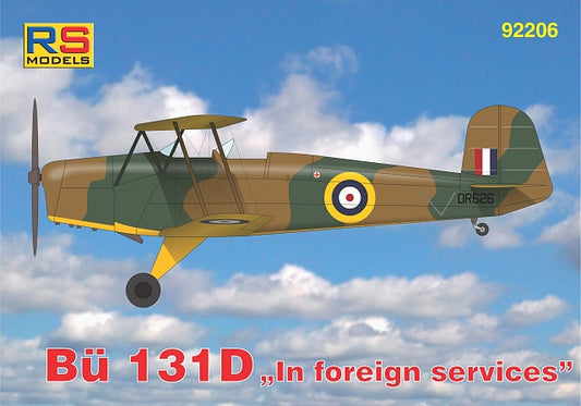 RS Models 92206 1:72 Bucker Bu-131D In Foreign Service