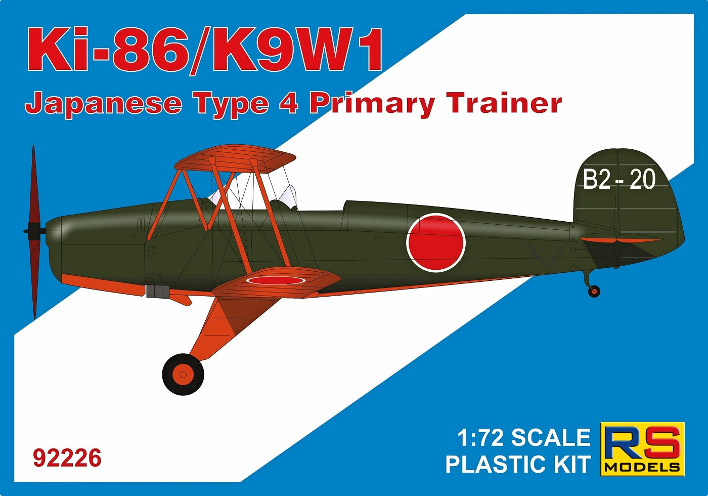 RS Models 92226 1:72 Kokusai Ki-86/Watanabe K9W1 Japanese Type 4 Primary trainer