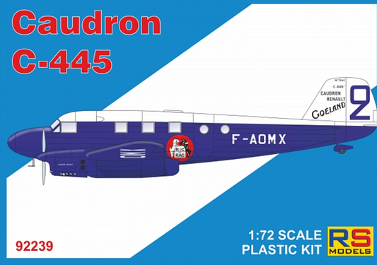 RS Models 92239 1:72 Caudron C.445 Goeland 4 decal variants