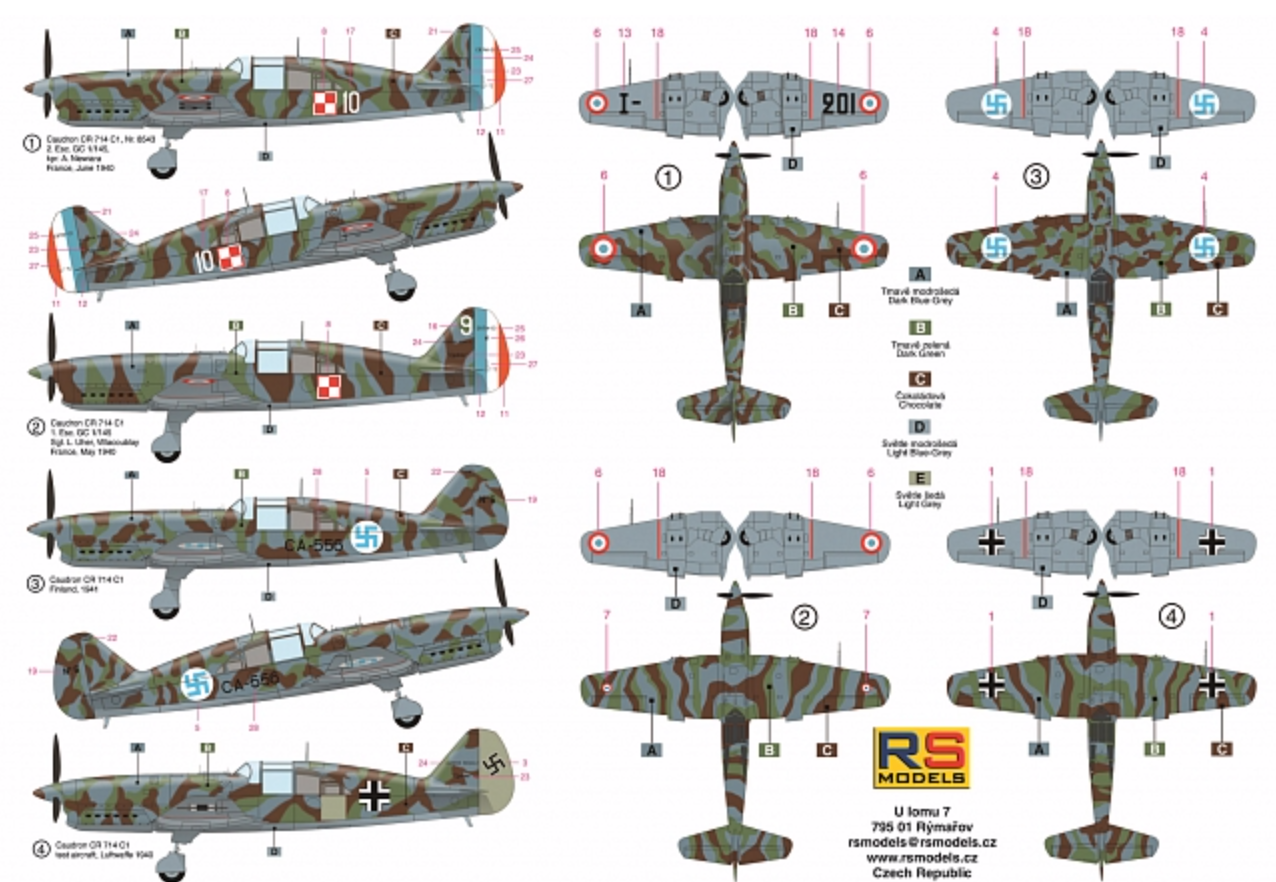 RS Models 92242 1:72 Caudron CR.714