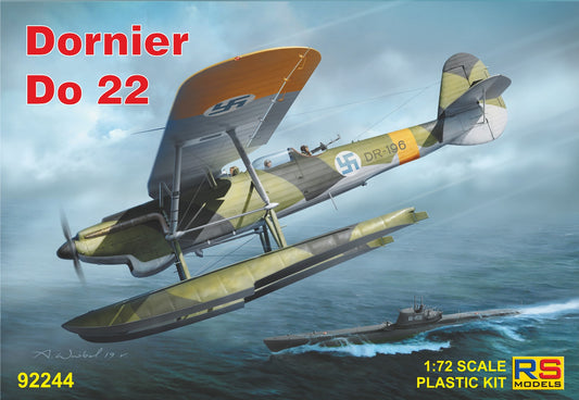 RS Models 92244 1:72 Dornier Do-22 float plane, wheels and ski's