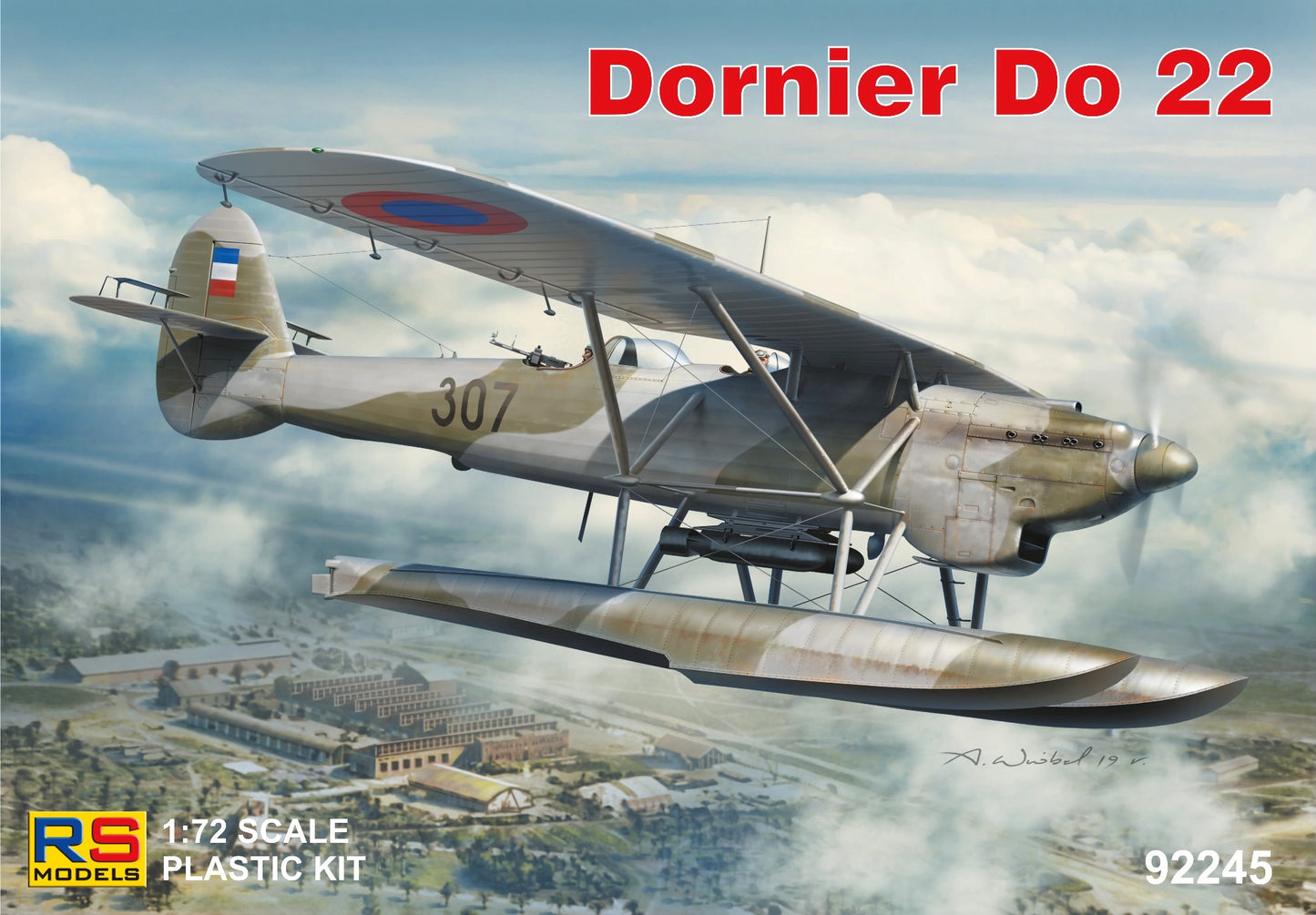 RS Models 92245 1:72 Dornier Do-22 float plane and wheels