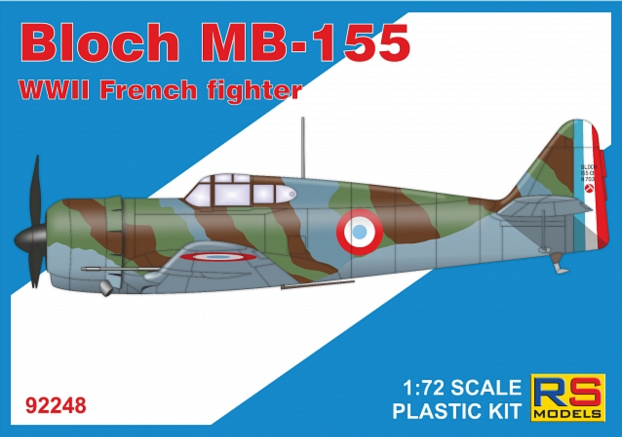 RS Models 92248 1:72 Marcel-Bloch MB.155 -  5 decal variants