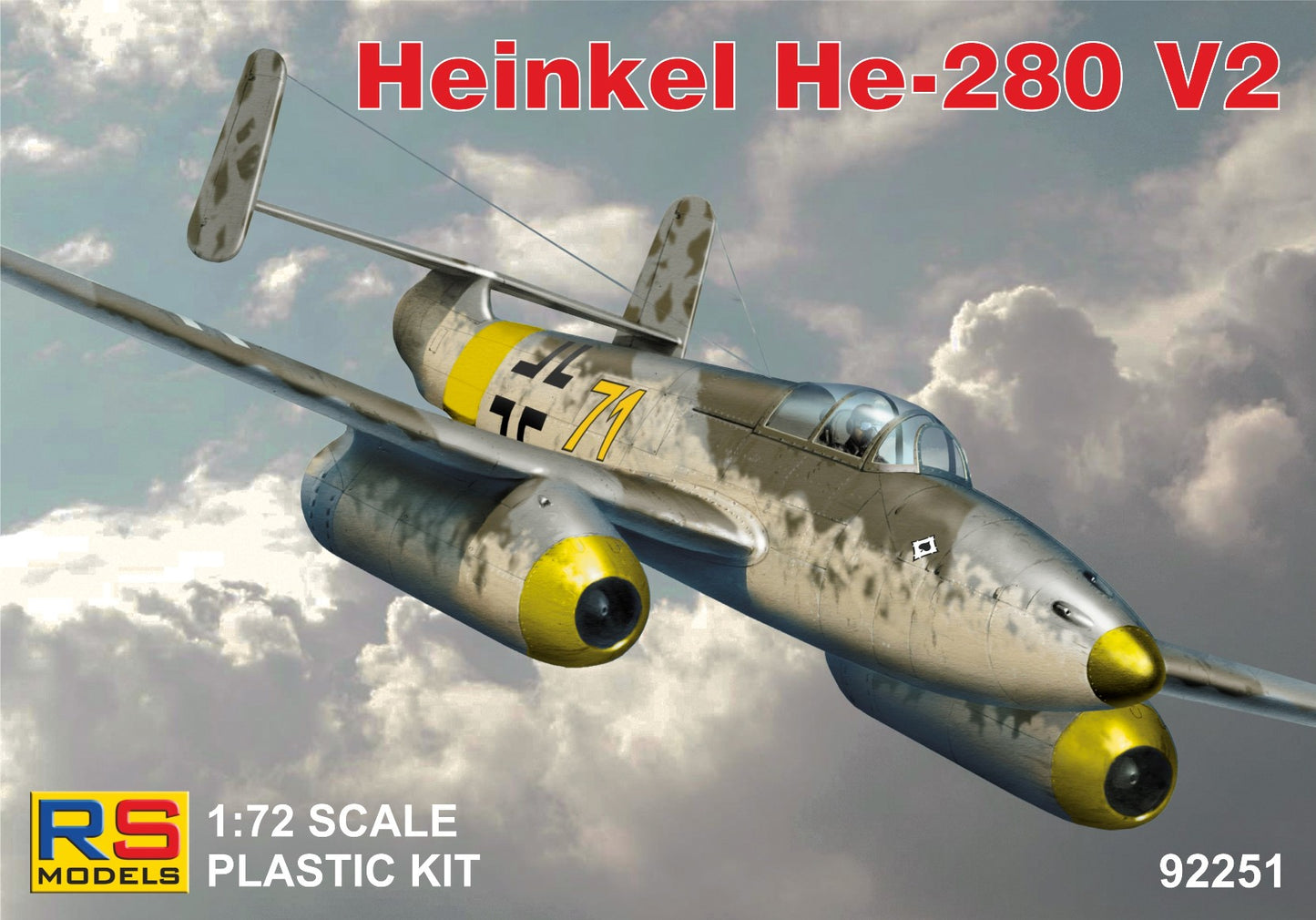 RS Models 92251 1:72 Heinkel He-280 Juma 004 4 decal for Luftwaffe