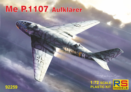 RS Models 92259 1:72 Messerschmitt P.1107 4 decal versions for Luftwaffe