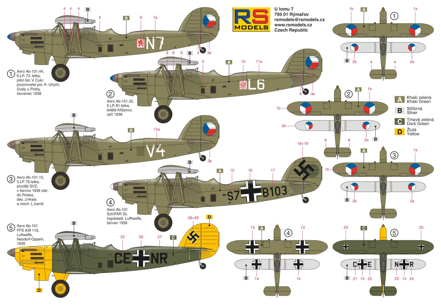 RS Models 92262 1:72 Aero Ab-101