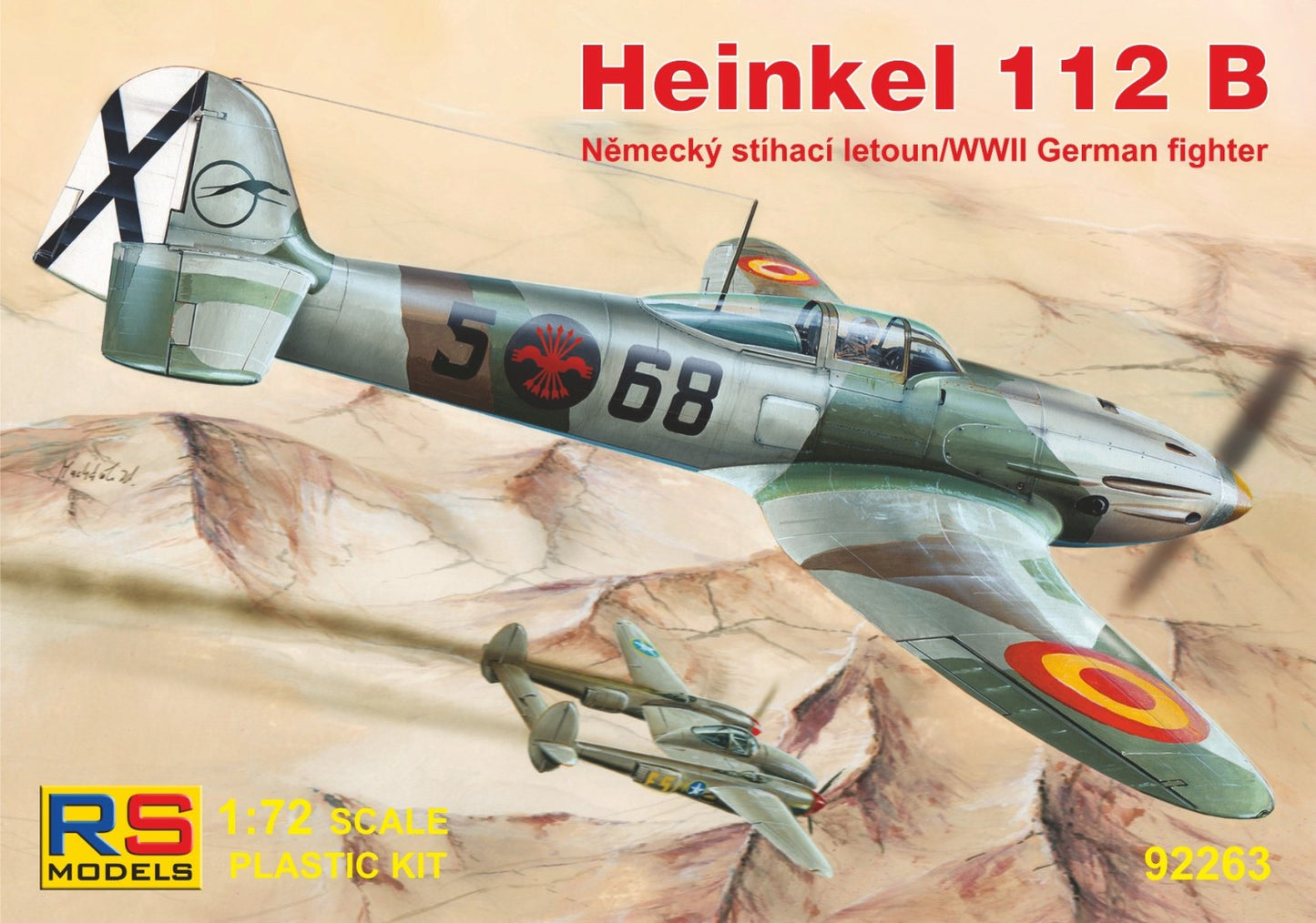 RS Models 92263 1:72 Heinkel He-112B Spain x 3