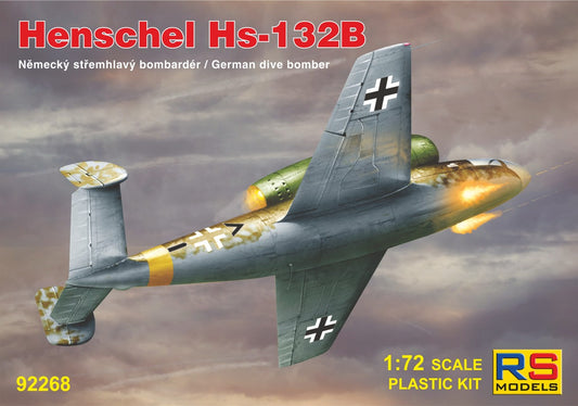 RS Models 92268 1:72 Henschel Hs-132B with 2 x 20 mm MG 151 cannon