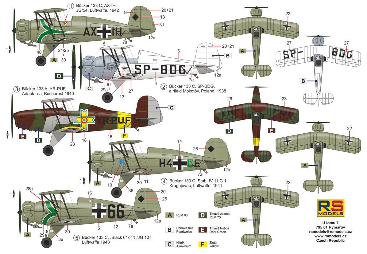 RS Models 92270 1:72 Bucker Bu-133A/C