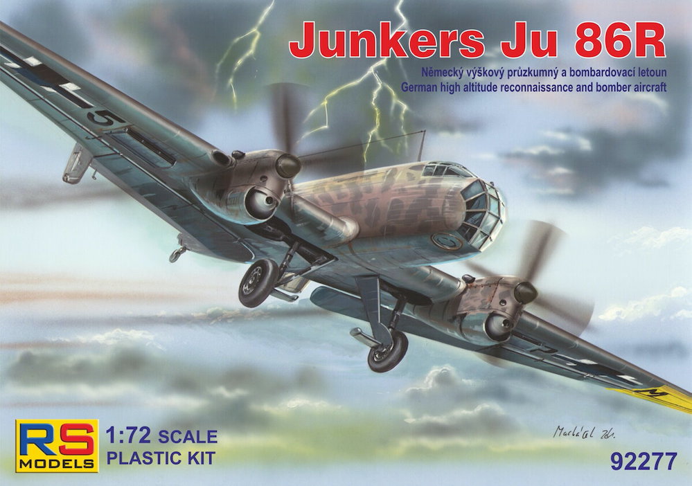 RS Models 92277 1:72 Junkers Ju-86R 3 decal v. for Luftwaffe