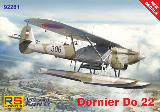 RS Models 92281 1:72 Dornier Do-22 4 decals for Yugoslavia x 2 and Greece x 2