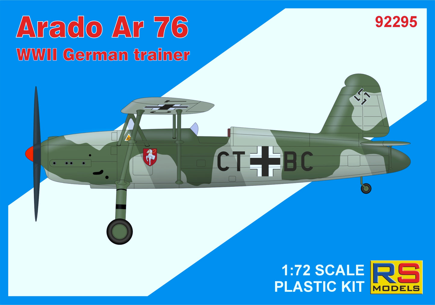 RS Models 92295 1:72 Arado Ar-76 Light Fighter	3 decal ver. for Luftwaffe