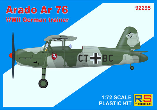 RS Models 92295 1:72 Arado Ar-76 Light Fighter	3 decal ver. for Luftwaffe