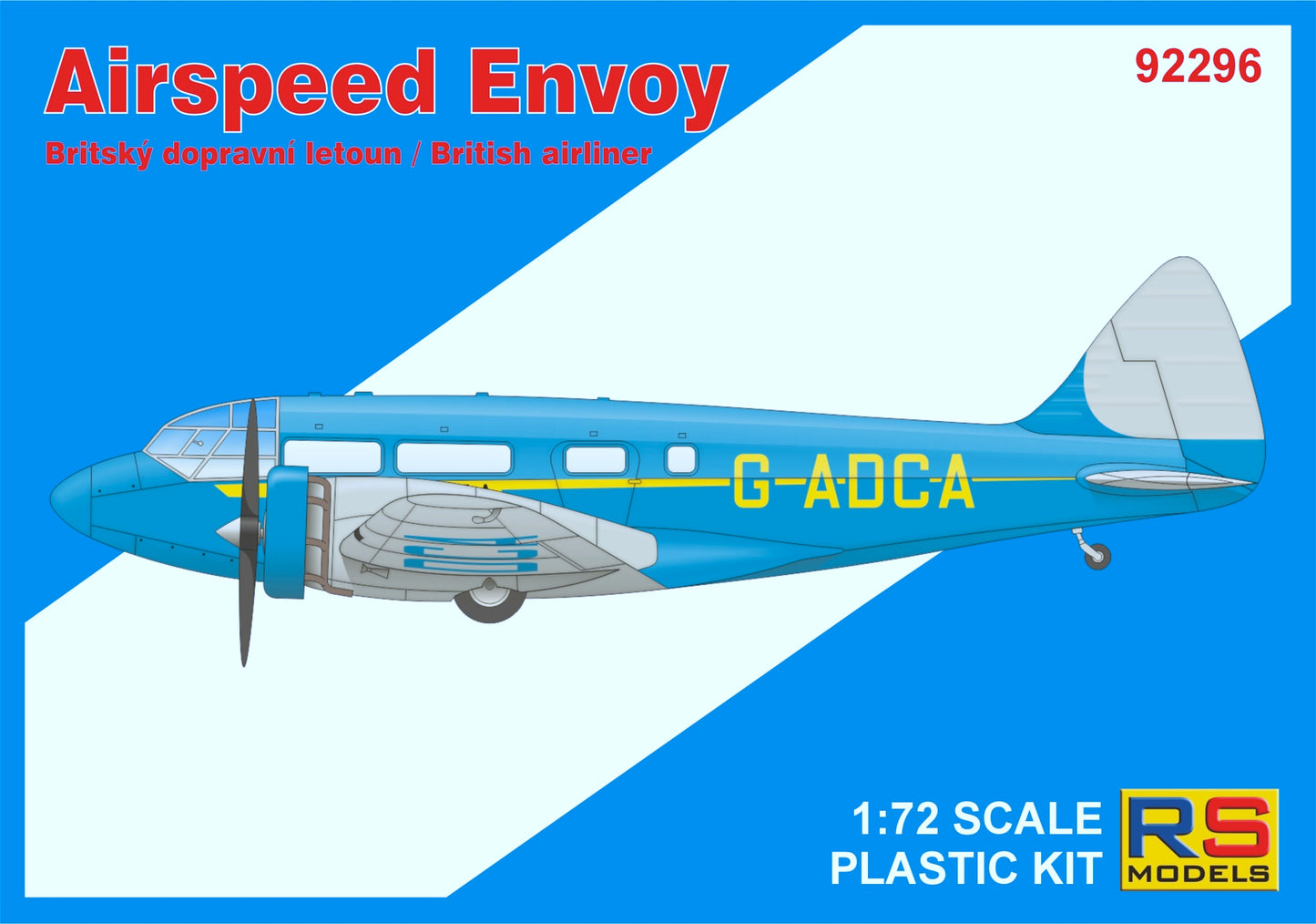 RS Models 92296 1:72 Airspeed Envoy, Lynx engine