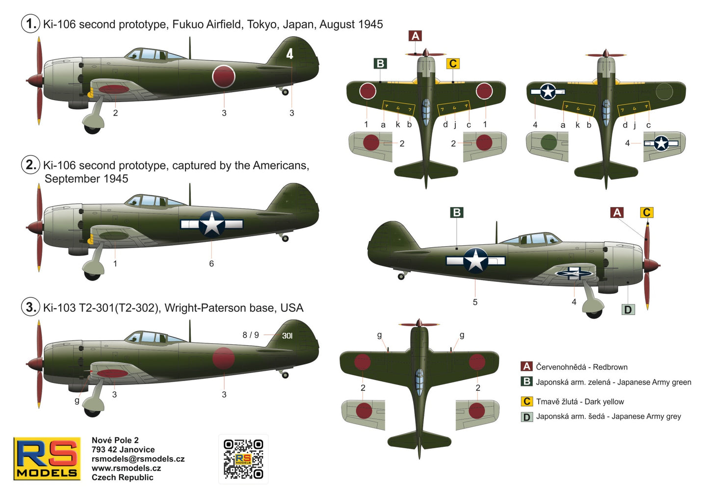 RS Models 92297 1:72 Tachikawa Ki-106.