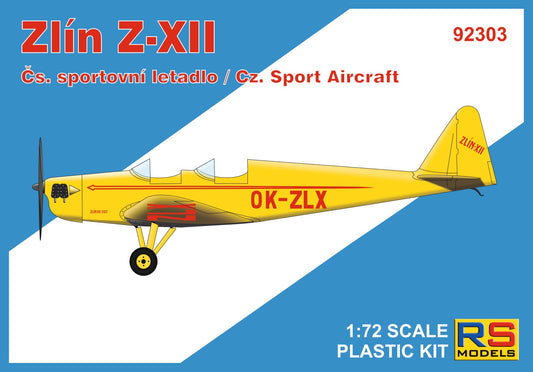 RS Models RSMI92303 1:72 Zlin Z-XII Czechoslovakian Sport Aircraft