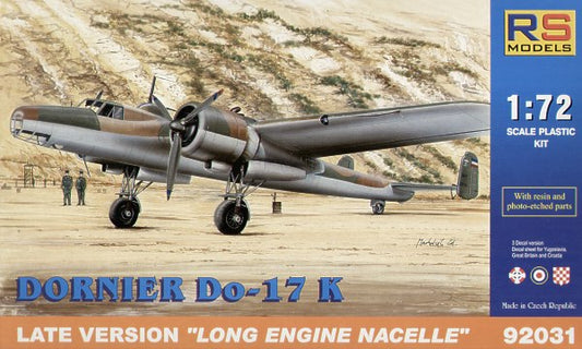 RS Models 92031 1:72 Dornier Do-17K Late Version