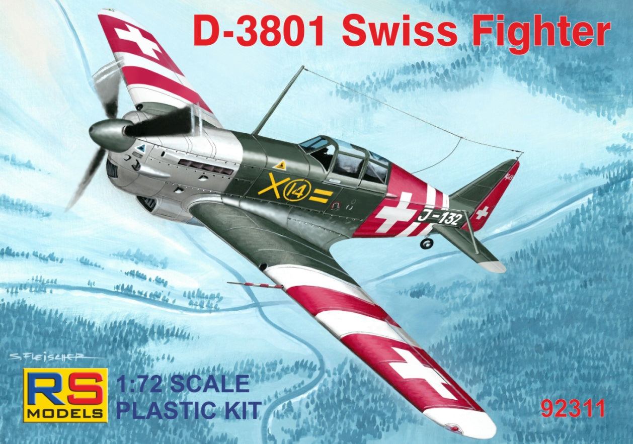 RS Models 92311 1:72 Doflug D-3801 Swiss fighter