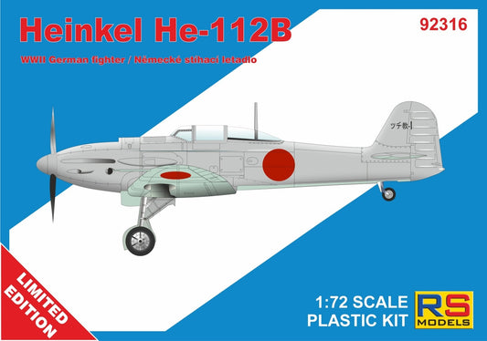 RS Models 92316 1:72 Heinkel He-112 Japan	4 decal v. for Hungary, Czech, GB, Japan