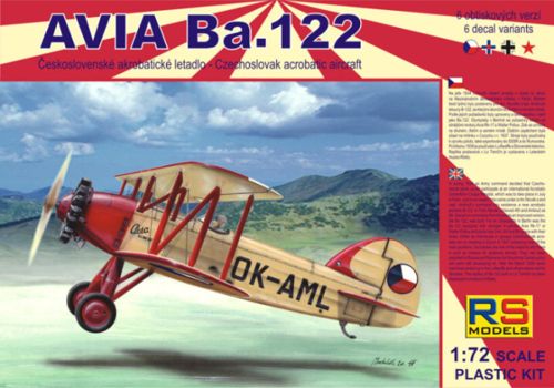 RS Models 92054 1:72 Avia Ba.122 with Castor and Pollux engines