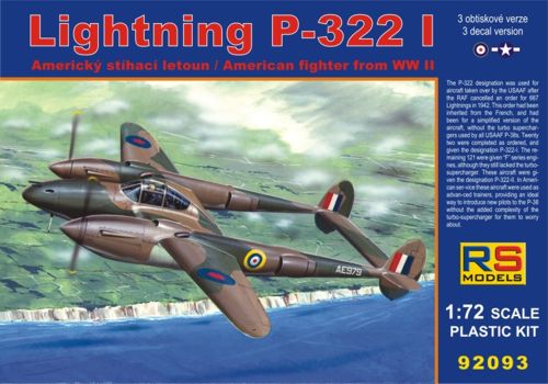 RS Models 92093 1:72 Lightning P-322 I