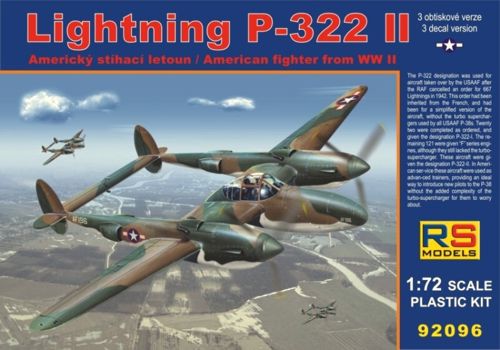 RS Models 92096 1:72 Lockheed Lightning P-322 II