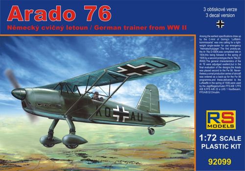 RS Models 92099 1:72 Arado Ar-76