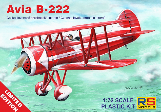 RS Models 94001 1:72 Avia B-222 Czechoslovak Acrobatic Aircraft