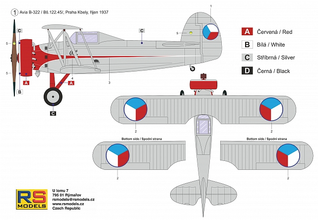 RS Models 94002 1:72 Avia B-322