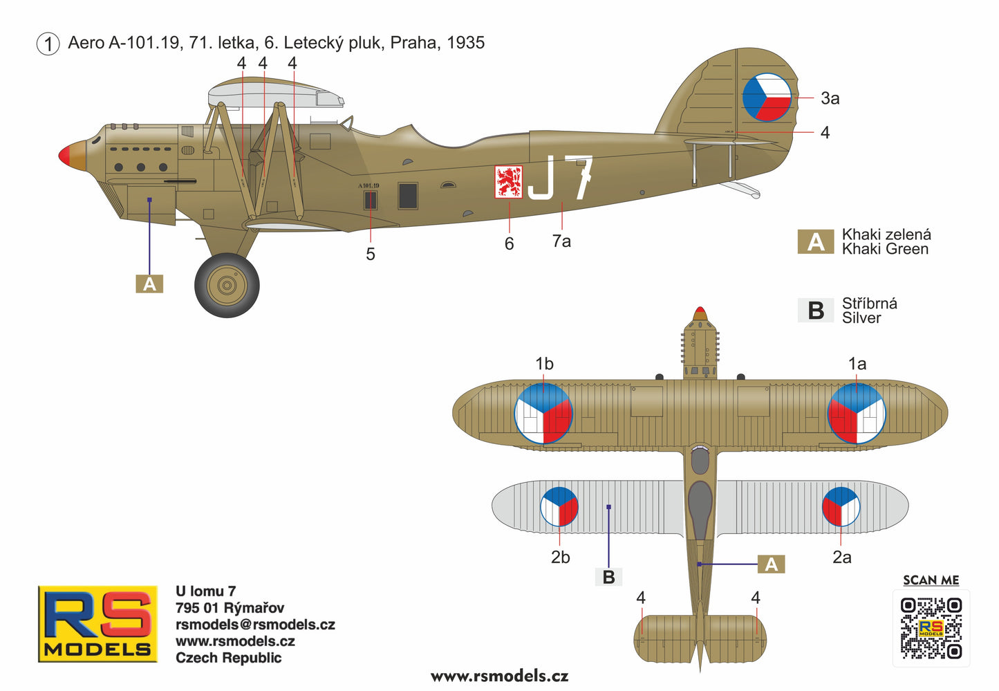 RS Models 94011 1:72 Aero A-101