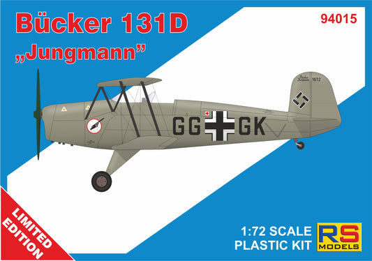 RS Models 94015 1:72 Bucker Bu-131D 'Jungmann' GG+GK and KI+YU