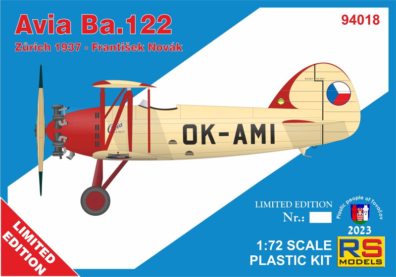 RS Models 94018 1:72 Avia Ba.122