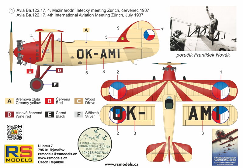 RS Models 94018 1:72 Avia Ba.122